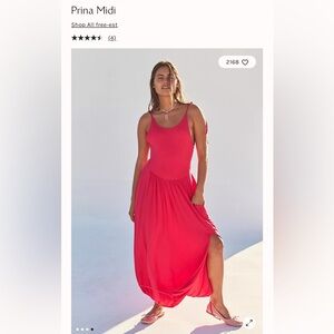 Free People Prina Midi Dress